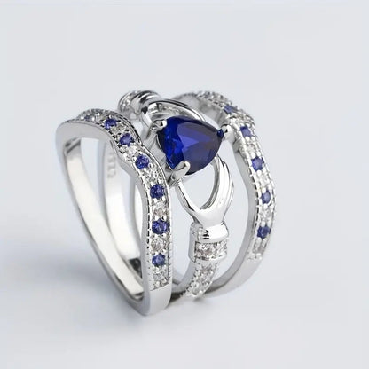 Eternal Lux Azura Ring Set | White Gold Maya Henry Jewelry