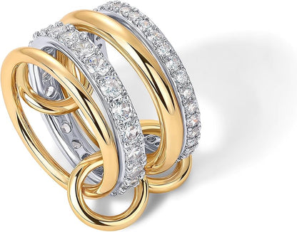 Interlock Stack Rings | Gold Maya Henry Jewelry