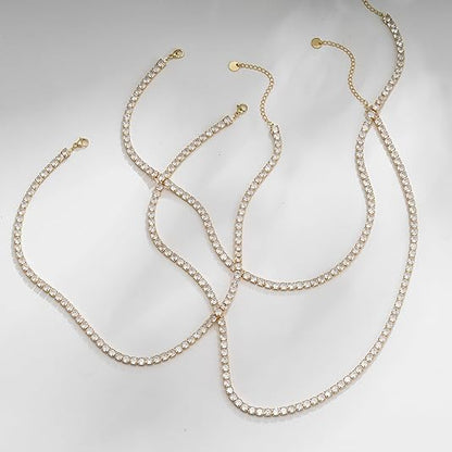 Tennis Necklace | Gold Maya Henry Jewelry