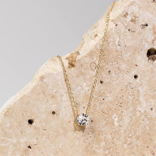 Aurora Crystal Necklace | Gold Maya Henry Jewelry
