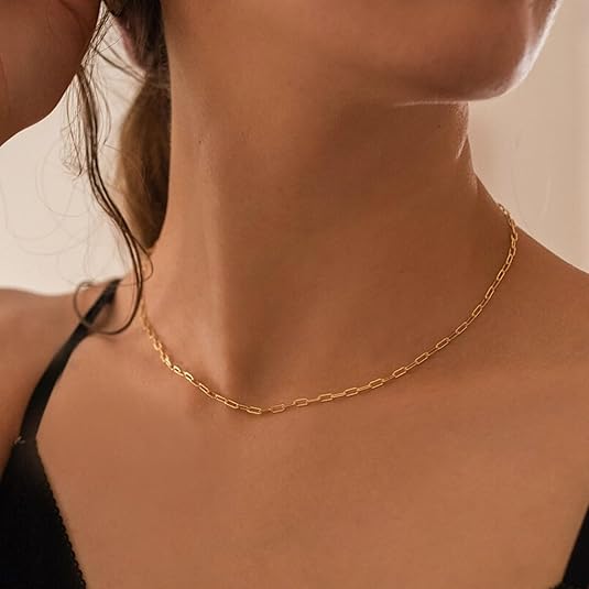 Paperclip Layered Ruby Necklace | Gold Maya Henry Jewelry
