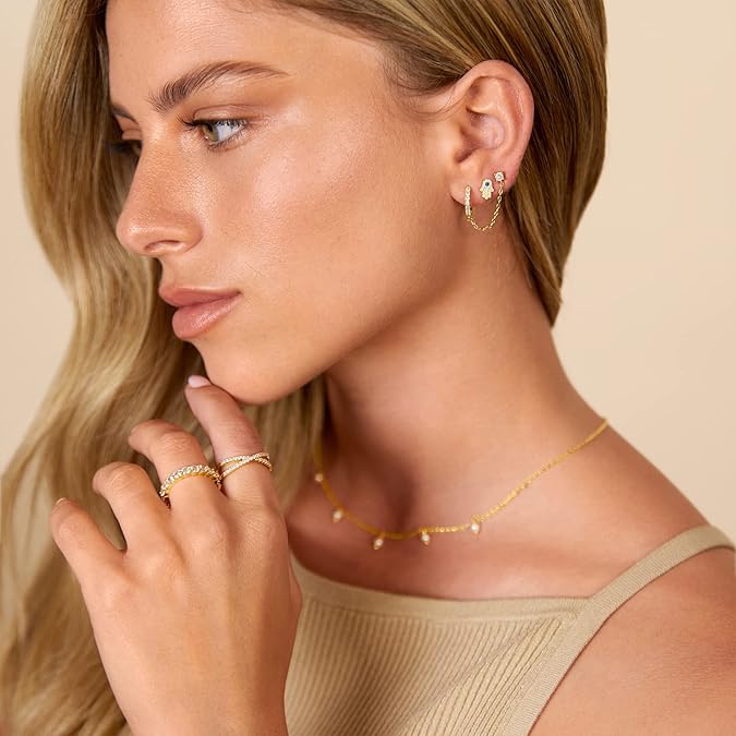 Adella Chain Earrings | Gold Maya Henry Jewelry
