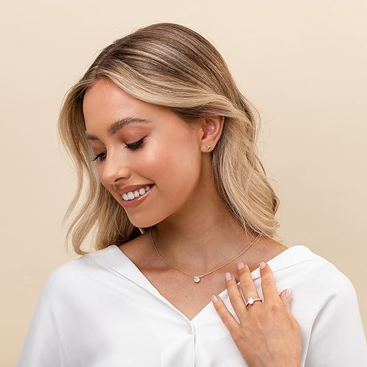 Aurora Crystal Necklace | Gold Maya Henry Jewelry