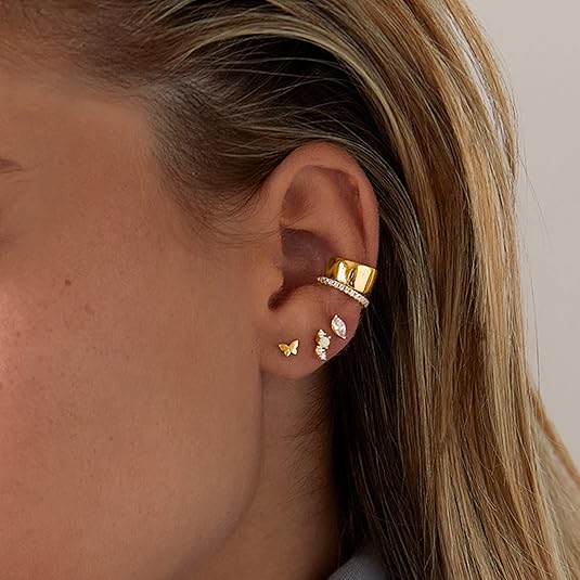 Pear Cut Studs | Gold Maya Henry Jewelry