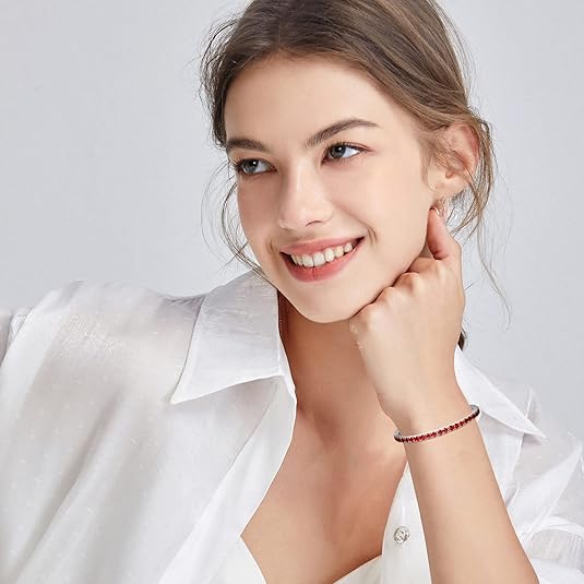 Ruby Tennis Bracelet | White Gold Maya Henry Jewelry