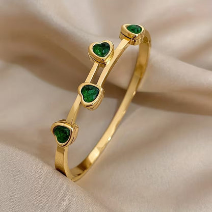 Verde Hearts Bracelet | Gold Maya Henry Jewelry