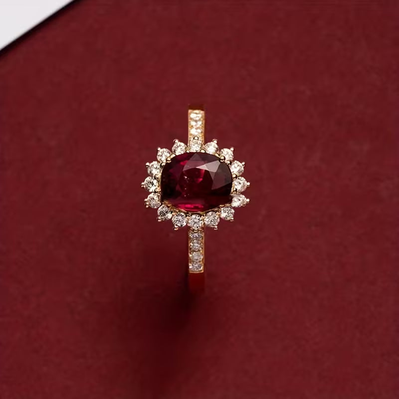 Empress Red Ring | Gold Maya Henry Jewelry