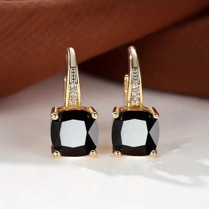 Mystic Stone Hoop Earrings | Gold Maya Henry Jewelry