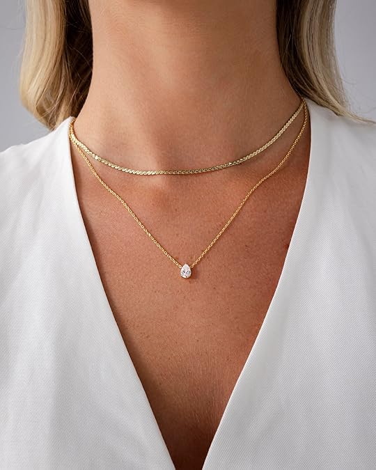 Halo Layered Necklace | Gold Maya Henry Jewelry