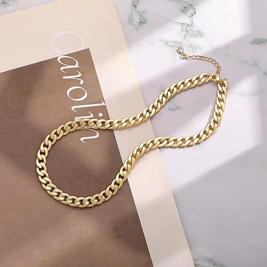 Chunky Cuban Link Necklace | Gold Maya Henry Jewelry