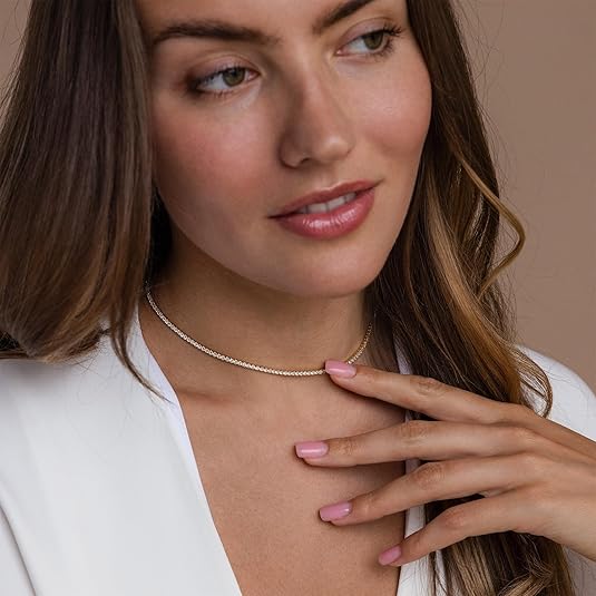 Tennis Necklace | Gold Maya Henry Jewelry