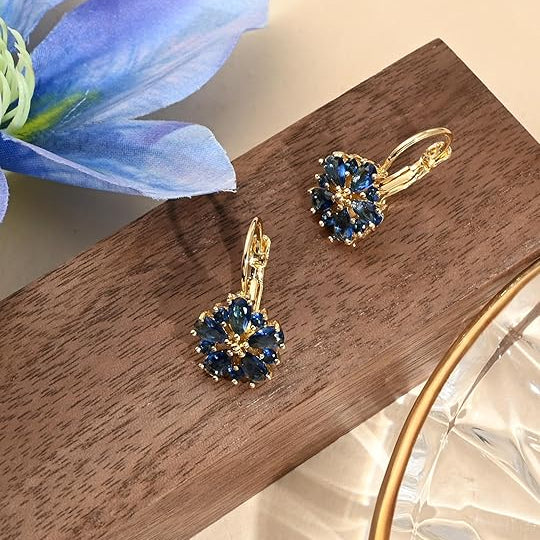 Calina Flower Earrings | Gold Maya Henry Jewelry
