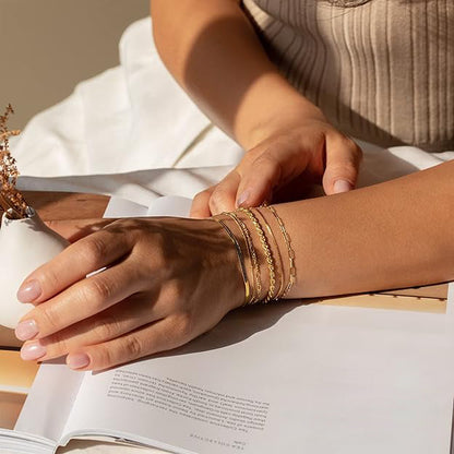Isabella Vernetta Bracelet Set | Gold Maya Henry Jewelry