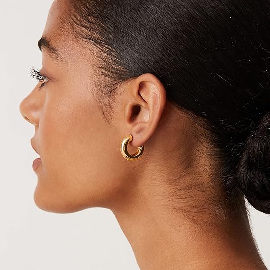 Stardust Hoop Earrings | Gold Maya Henry Jewelry