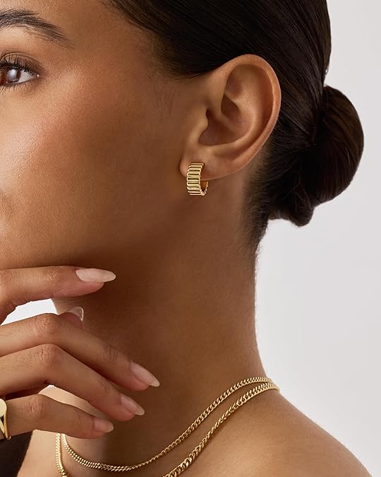 Classic Ridge Earrings | Gold Maya Henry Jewelry