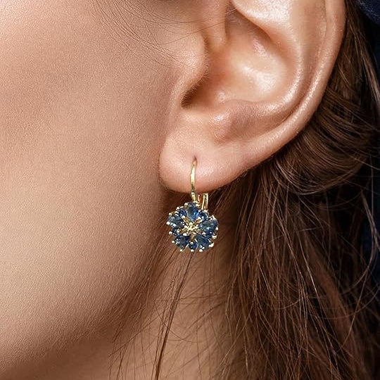 Calina Flower Earrings | Gold Maya Henry Jewelry