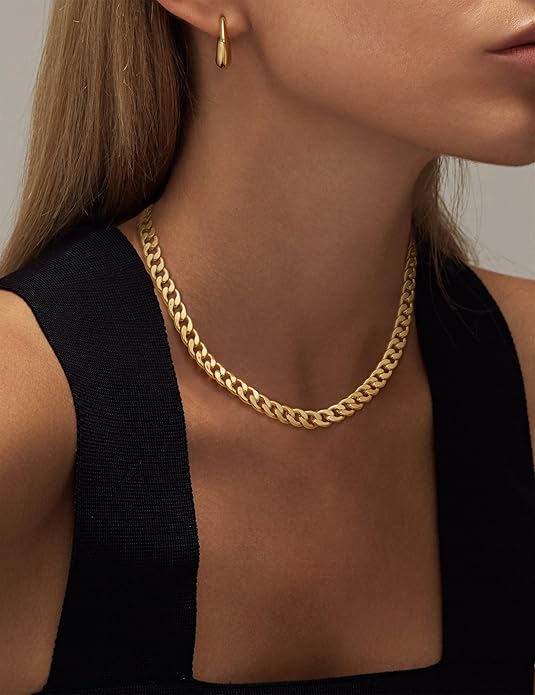 Chunky Cuban Link Necklace | Gold Maya Henry Jewelry