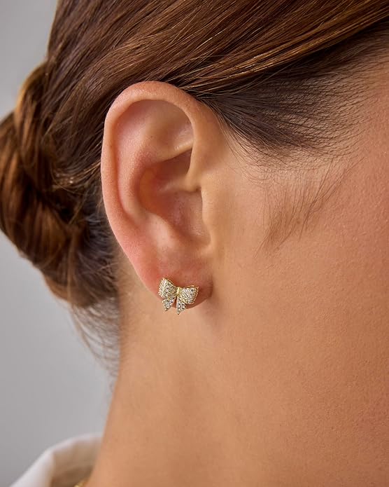 Bow Motif Earrings | Gold Maya Henry Jewelry