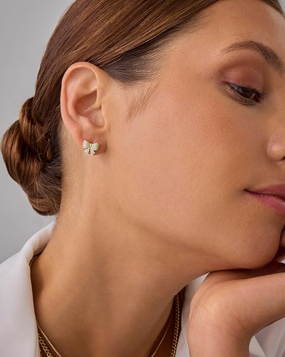 Bow Motif Earrings | Gold Maya Henry Jewelry