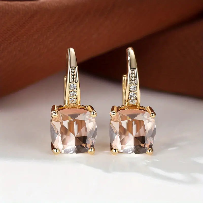 Mystic Stone Hoop Earrings | Gold Maya Henry Jewelry