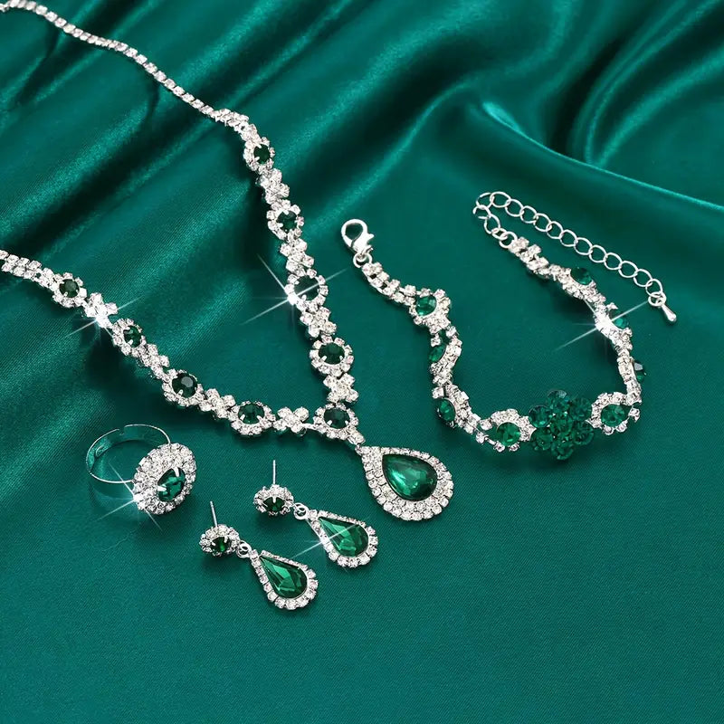 Adriana Lysandre Jewelry Set | White Gold Maya Henry Jewelry
