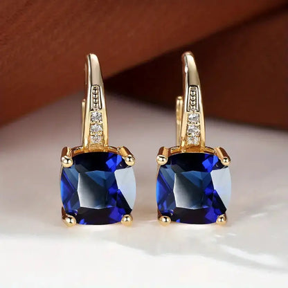 Mystic Stone Hoop Earrings | Gold Maya Henry Jewelry