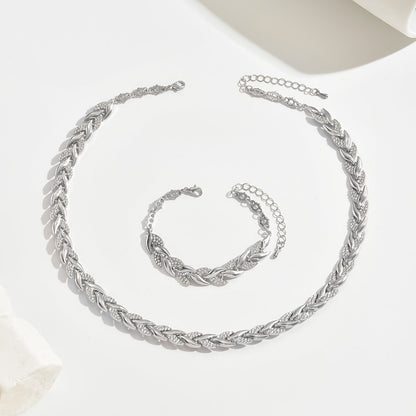 Elegant Glass Rhinestone Fish Tail Set Maya Henry Jewelry