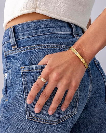 Halo Dot Bracelet | Gold Maya Henry Jewelry