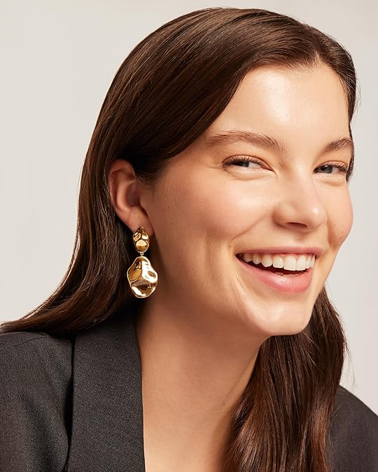 Ripple Wave Earrings | Gold Maya Henry Jewelry