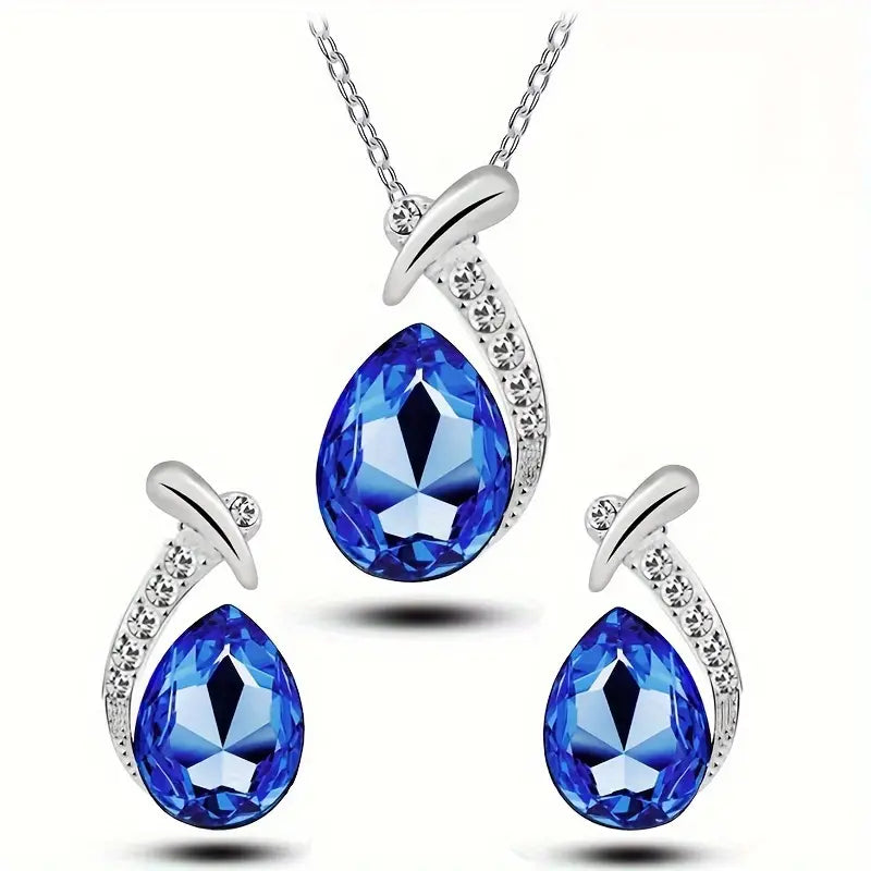 Classic Mermaid Elegance Jewelry Set | White Gold Maya Henry Jewelry