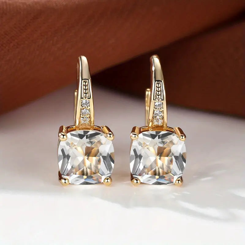 Mystic Stone Hoop Earrings | Gold Maya Henry Jewelry