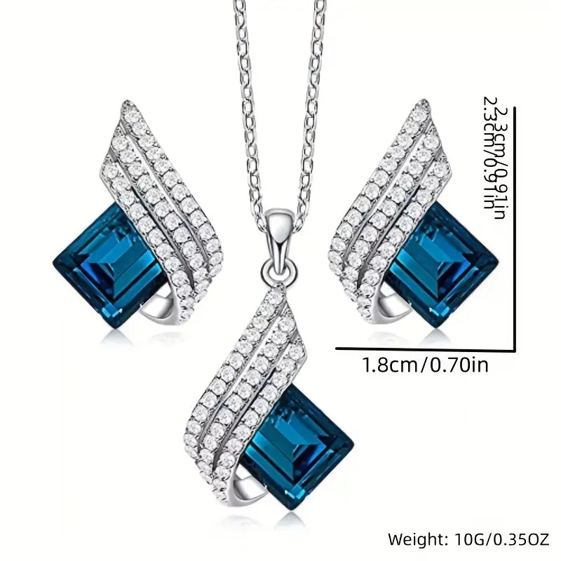 Brienne Solazure Jewelry Set | White Gold Maya Henry Jewelry