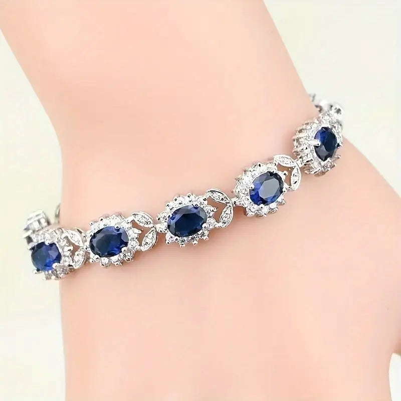 Iridessa Bluevain Bracelet | White Gold Maya Henry Jewelry