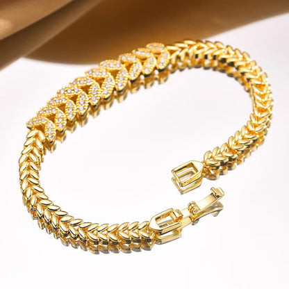Everleaf Tennis Bracelet | Gold Maya Henry Jewelry