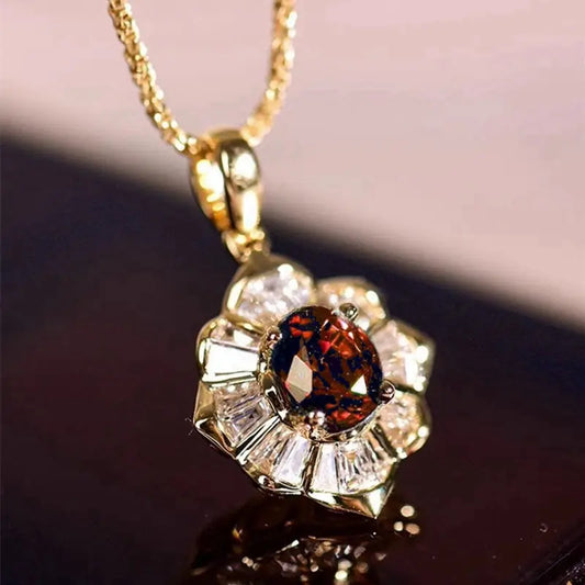Kavella Solcrimson Gold Necklace Maya Henry Jewelry