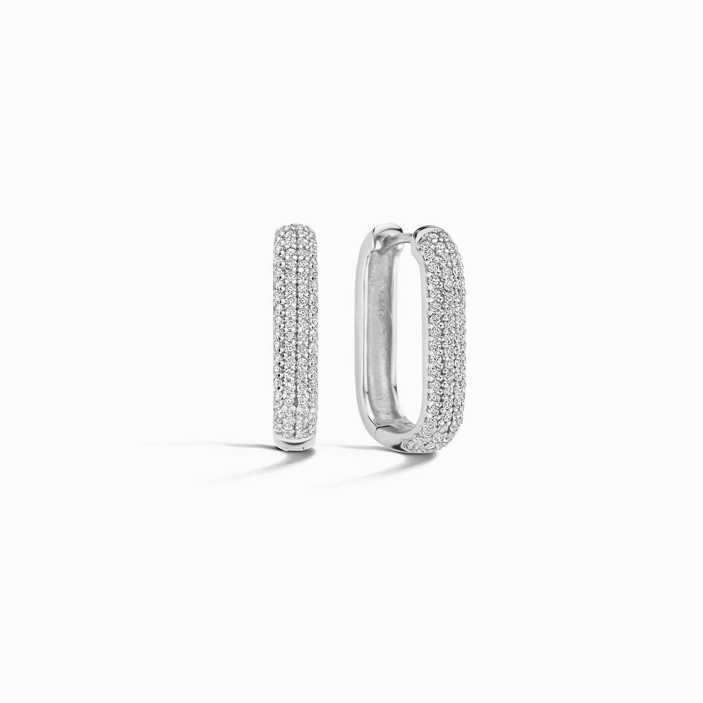 Icon Pavé Hoops | White Gold Maya Henry Jewelry
