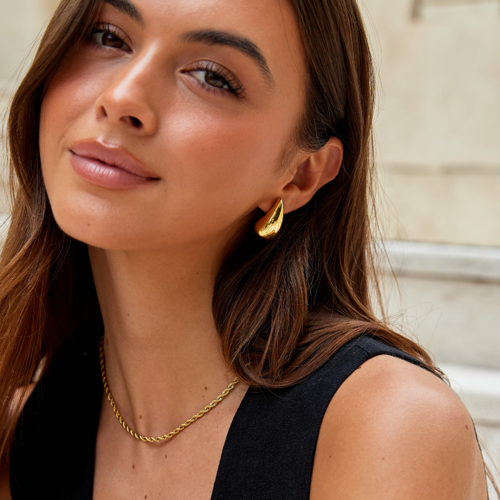 Ame Gold Teardrop Earrings Maya Henry Jewelry