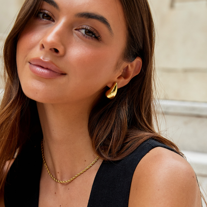 Ame Gold Teardrop Earrings Maya Henry Jewelry