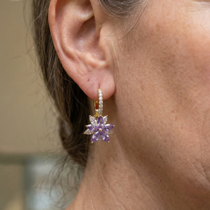 Amethelis Flora Earrings | Gold Maya Henry Jewelry