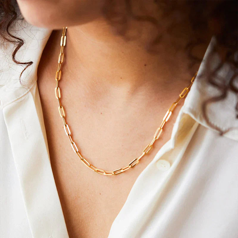 Archen Elegant Chain Necklace | Gold Maya Henry Jewelry