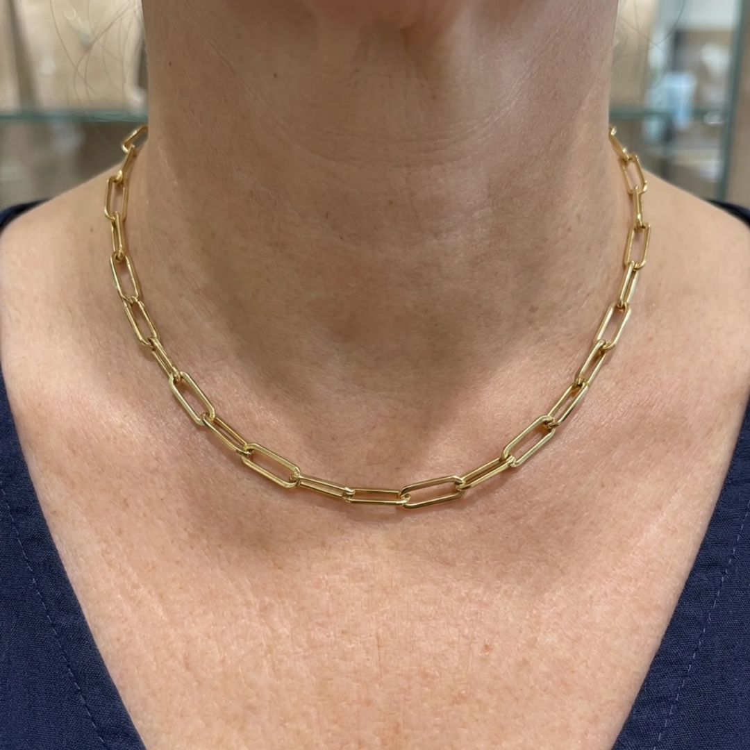 Archen Elegant Chain Necklace | Gold Maya Henry Jewelry