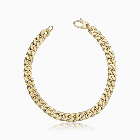 Estate Cuban Bracelet | Gold Maya Henry Jewelry