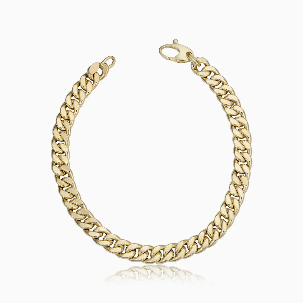 Estate Cuban Bracelet | Gold Maya Henry Jewelry