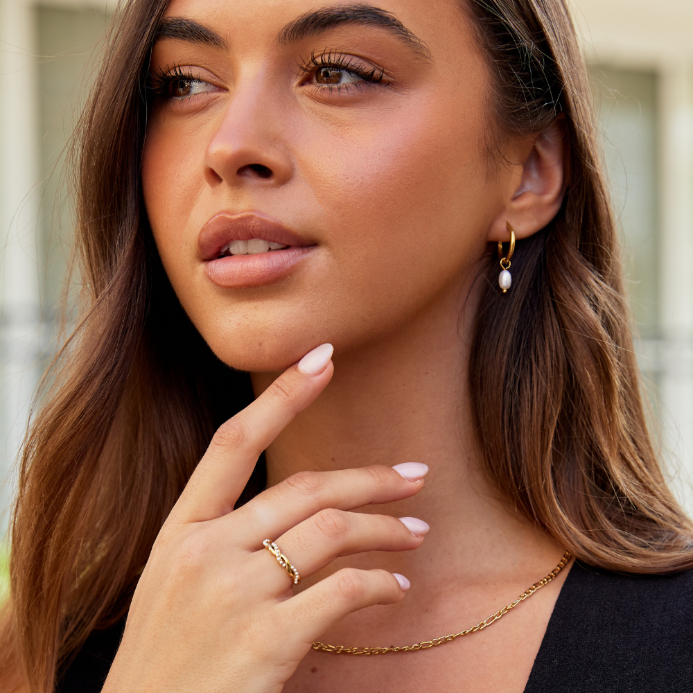 Bella Freshwater Pearl Earrings Maya Henry Jewelry