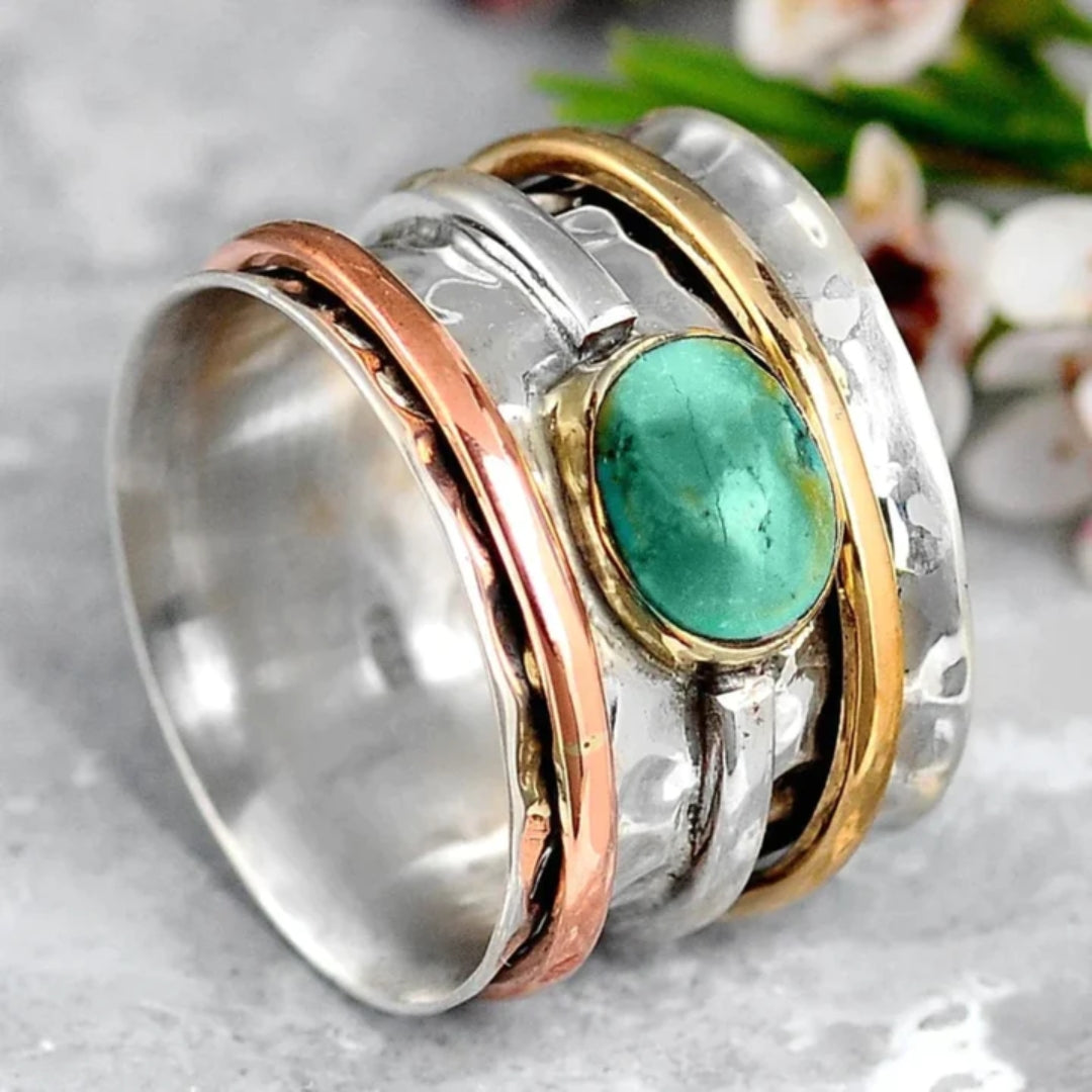 Coco - Vintage Turquoise Ring Maya Henry Jewelry