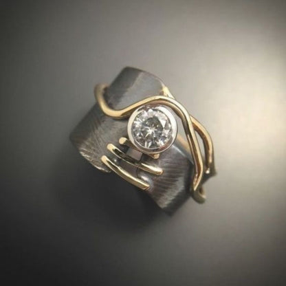 Vintage Dark Zirconia Ring Maya Henry Jewelry