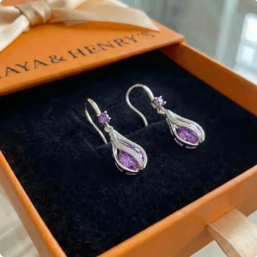 Calithra Lumen Twist Earrings | White Gold Maya Henry Jewelry