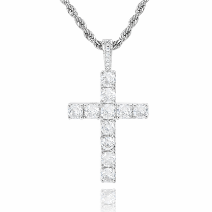 Cross necklace | White Gold Maya Henry Jewelry