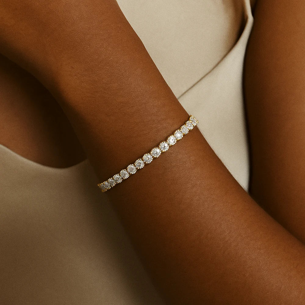 Moissanite Tennis Bracelet | Gold Maya Henry Jewelry