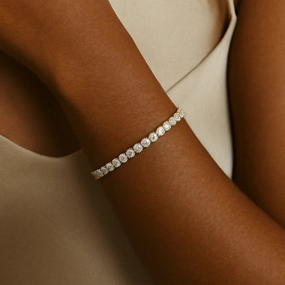 Moissanite Tennis Bracelet | Gold Maya Henry Jewelry